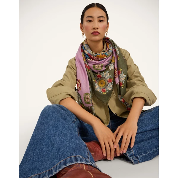 La DoubleJ Foulard 140 in Nucleus Dusty Pink, view 3