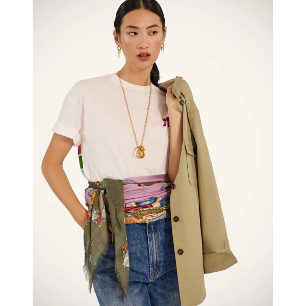 La DoubleJ Foulard 140 in Nucleus Dusty Pink, view 4