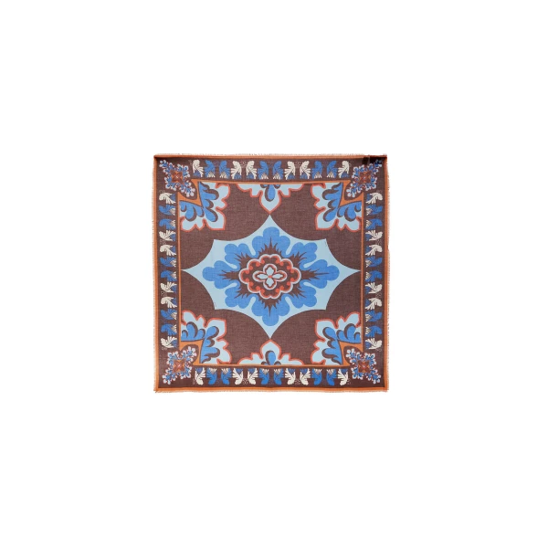 La DoubleJ Foulard 140 in Palazzo Light Blue, view 4