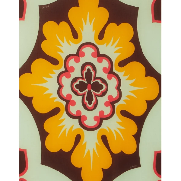 La DoubleJ Foulard 140 in Palazzo Yellow, view 5