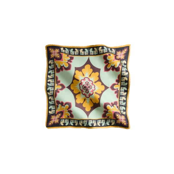 La DoubleJ Foulard 140 in Palazzo Yellow at Coveti