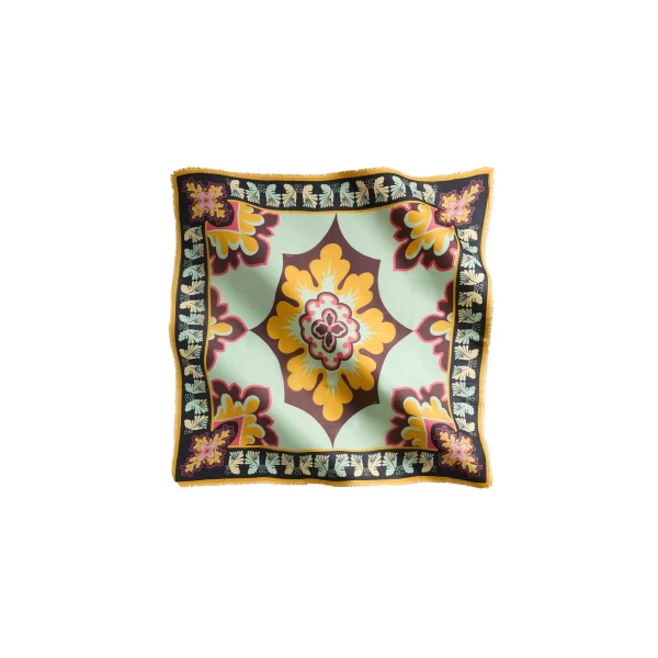 La DoubleJ Foulard 140 in Palazzo Yellow at Coveti