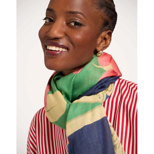 La DoubleJ Foulard 140 in Queen Peony Blue at Coveti