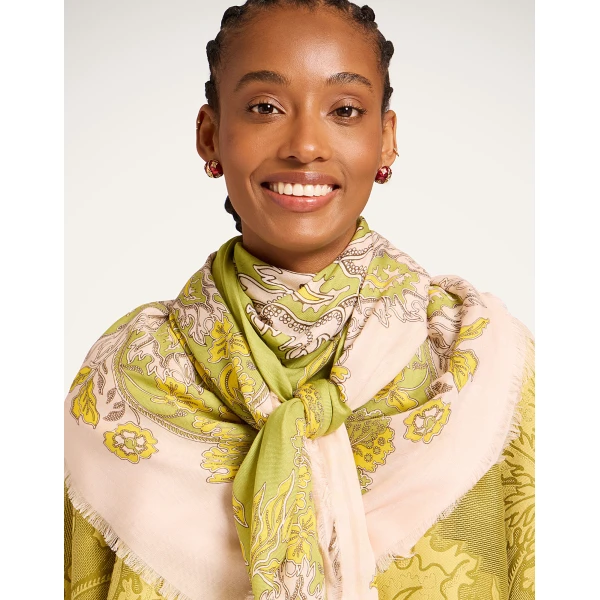 La DoubleJ Foulard 140 in Swathe Pink, view 2