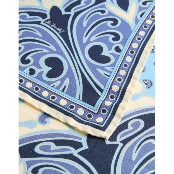 La DoubleJ Foulard 45 in Cocoon Blue | Scarves | Coveti
