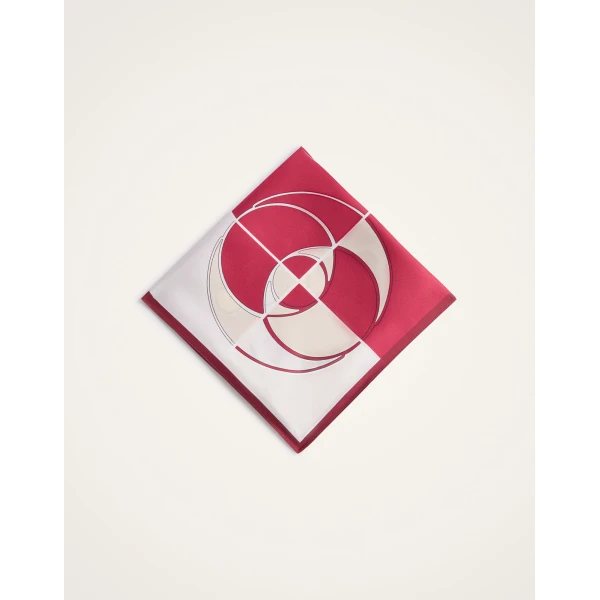 La DoubleJ Foulard 45 in Eclipse Burgundy, view 5