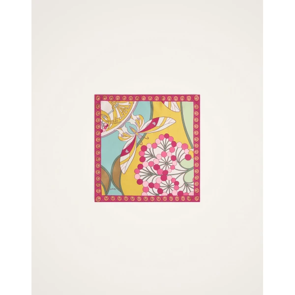 La DoubleJ Foulard 45 in Florette Fuchsia, view 4