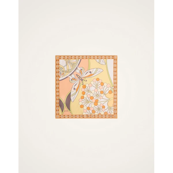 La DoubleJ Foulard 45 in Florette Pale Pink, view 4