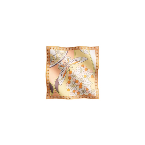 La DoubleJ Foulard 45 in Florette Pale Pink at Coveti