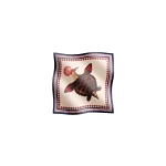 La DoubleJ Foulard 45 in Zooflora Turtlair Ivory at Coveti