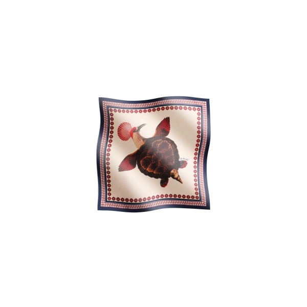 La DoubleJ Foulard 45 in Zooflora Turtlair Ivory at Coveti