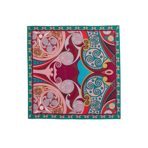 La DoubleJ Foulard 90 in Alchemy Dark Red at Coveti