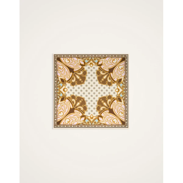 La DoubleJ Foulard 90 in Cocoon Brown, view 4