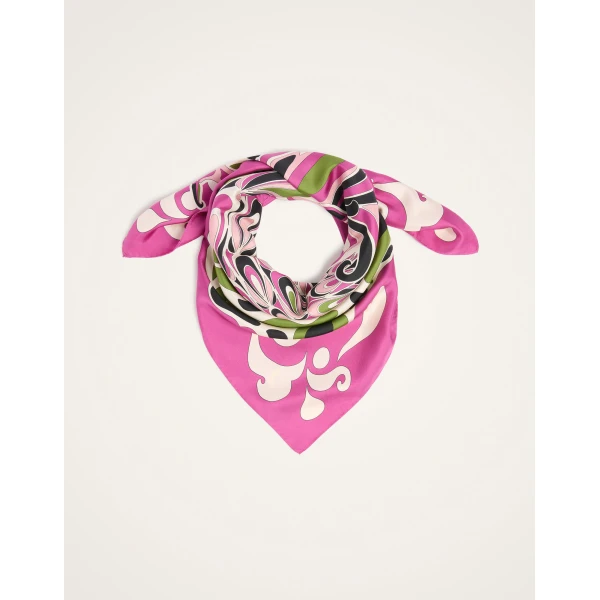 La DoubleJ Foulard 90 in Phoenix Pink at Coveti