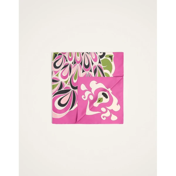 La DoubleJ Foulard 90 in Phoenix Pink at Coveti