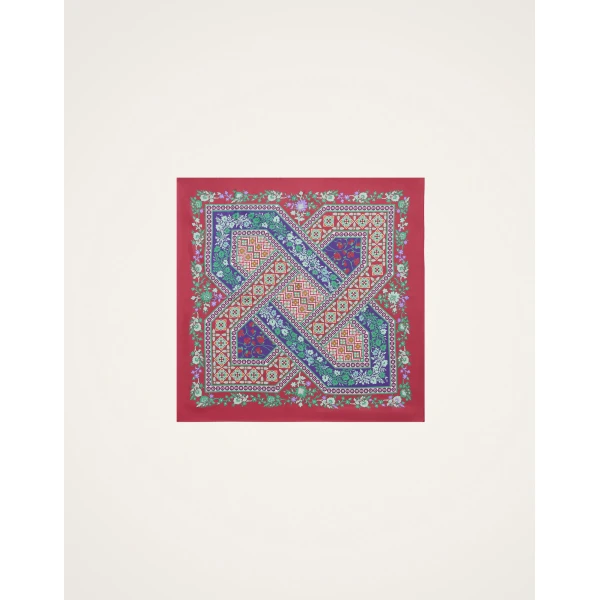 La DoubleJ Foulard 90 in Regalia Red at Coveti
