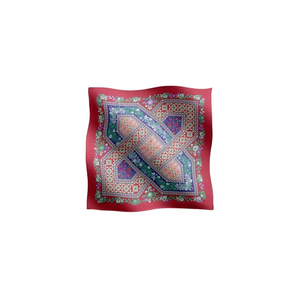 La DoubleJ Foulard 90 in Regalia Red at Coveti