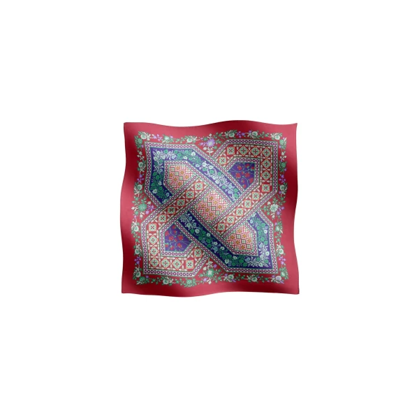 La DoubleJ Foulard 90 in Regalia Red at Coveti