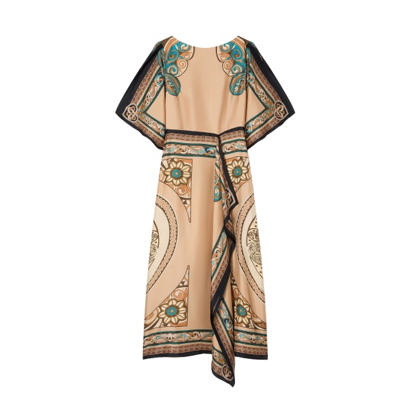 La DoubleJ Foulard Dress in Kells Camel at Coveti