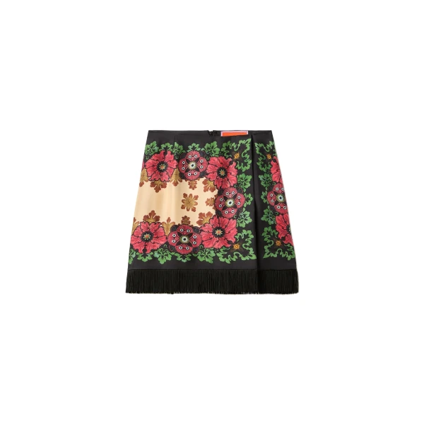 Foulard Mini Skirt in Bounty Red