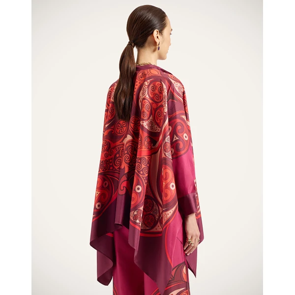La DoubleJ Foulard Shirt in Alchemy Dark Red, view 3