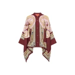 La DoubleJ Foulard Shirt in Kells Swirl Burgundy at Coveti