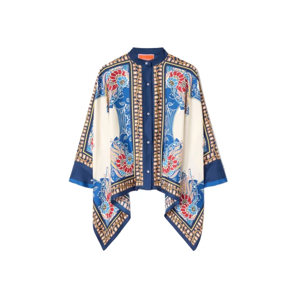 La DoubleJ Foulard Shirt in Lemuria Blue