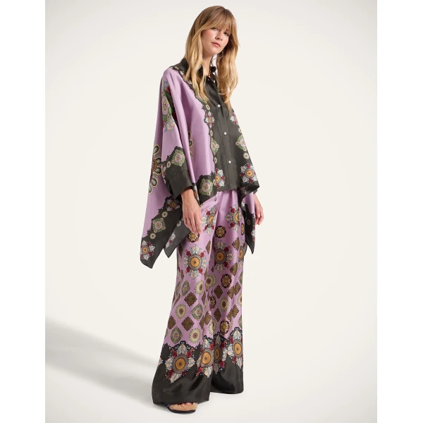 La DoubleJ Foulard Shirt in Nucleus Dusty Pink, view 4