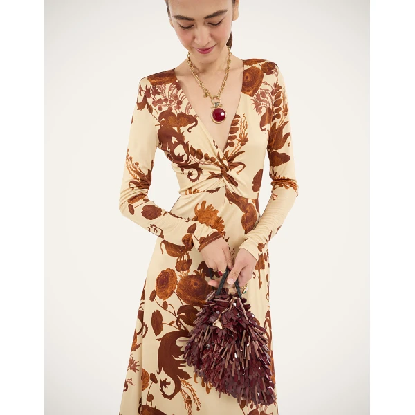 La DoubleJ Foxy Dress in Coven Buttercream at Coveti