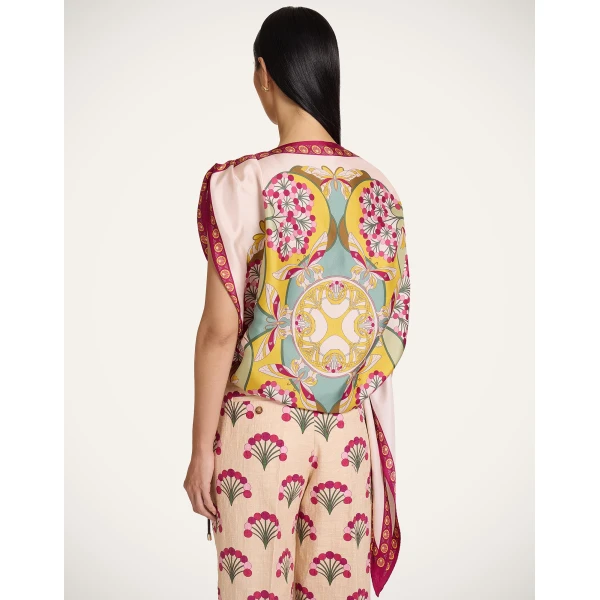 La DoubleJ Full-On Foulard in Florette Fuchsia at Coveti