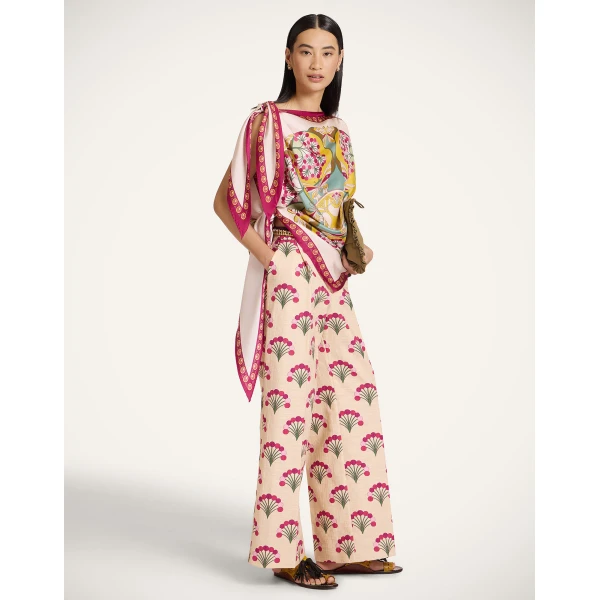 La DoubleJ Full-On Foulard in Florette Fuchsia at Coveti