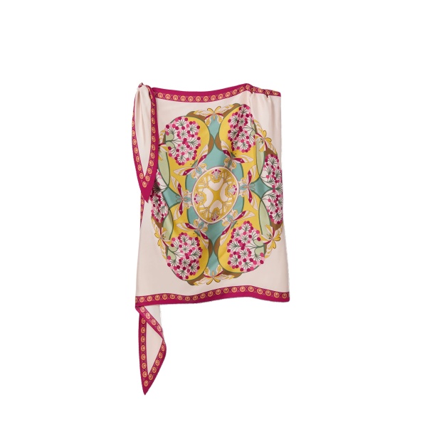 La DoubleJ Full-On Foulard in Florette Fuchsia at Coveti