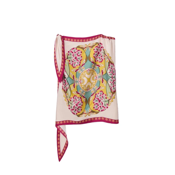 La DoubleJ Full-On Foulard in Florette Fuchsia at Coveti