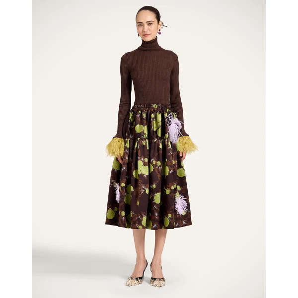 La DoubleJ Gala Skirt in Devon Brown, view 2