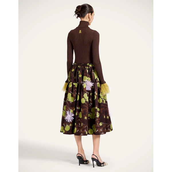 La DoubleJ Gala Skirt in Devon Brown, view 3