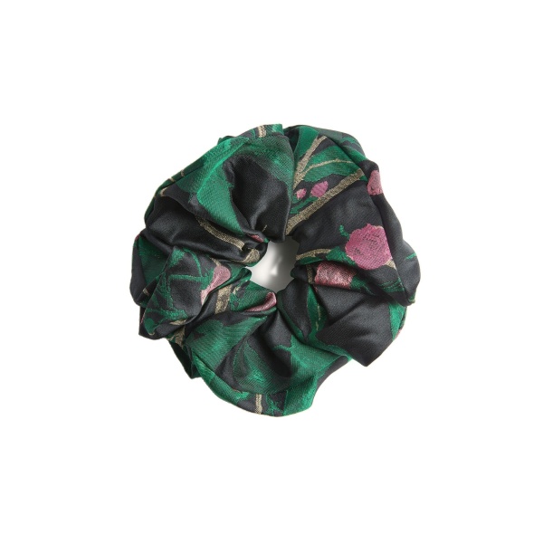 La DoubleJ Giga Scrunchie in Bamboo Black at Coveti