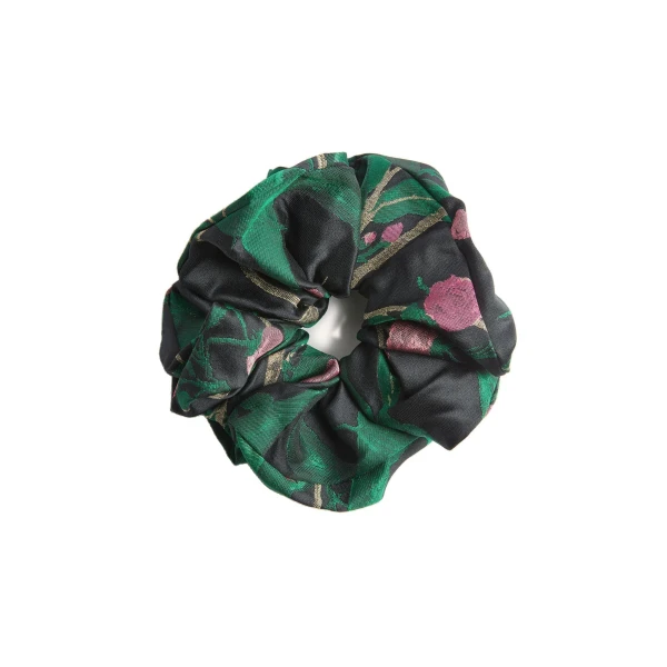 La DoubleJ Giga Scrunchie in Bamboo Black at Coveti