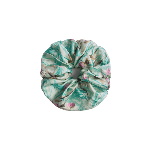 La DoubleJ Giga Scrunchie in Heath Mint at Coveti