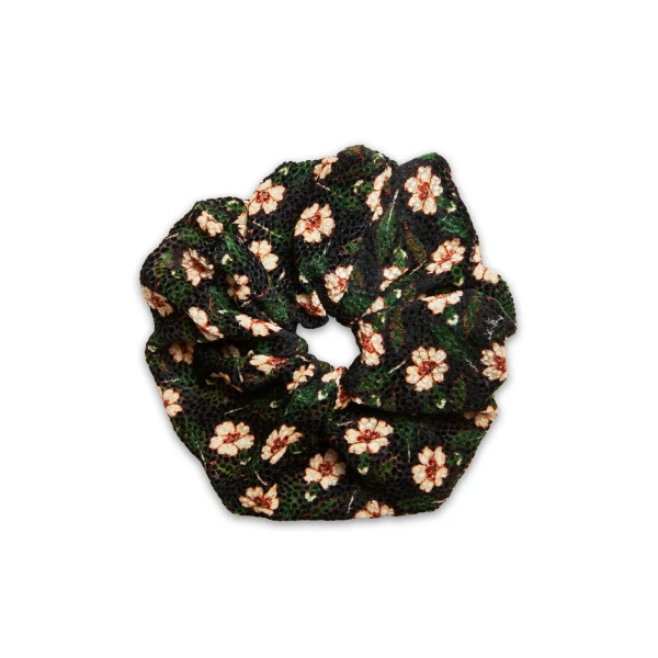 La DoubleJ Giga Scrunchie in Mayfair Black at Coveti