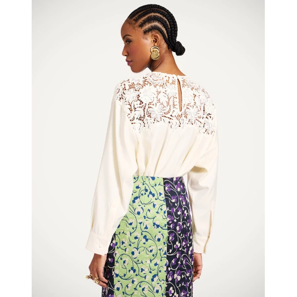 La DoubleJ Glow Home Top in Ecru | Tops | Coveti