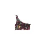 La DoubleJ Goddess Bikini Top in Zooflora Mini Burgundy
