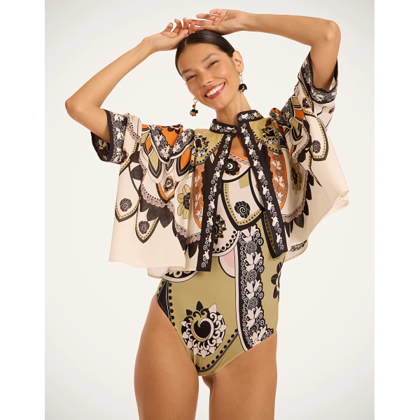 La DoubleJ Goddess Suit in Plume Green, view 6