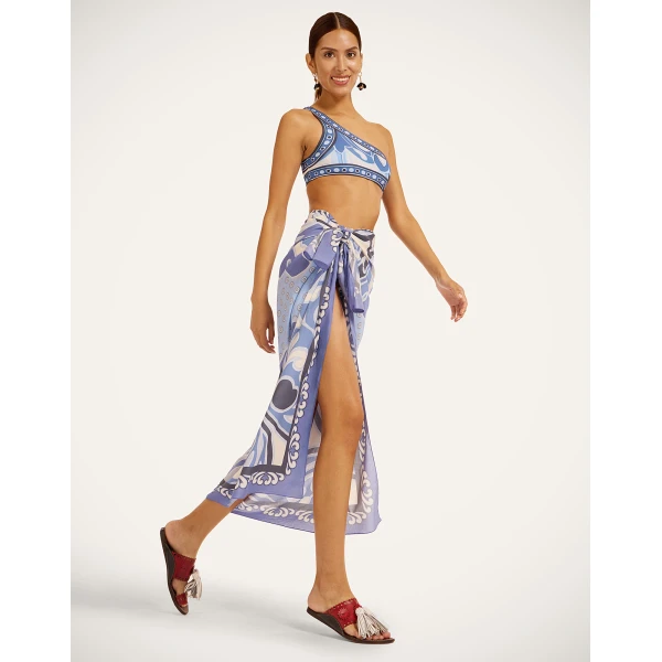 La DoubleJ Goddess Top in Cocoon Blue | Bikini | Coveti