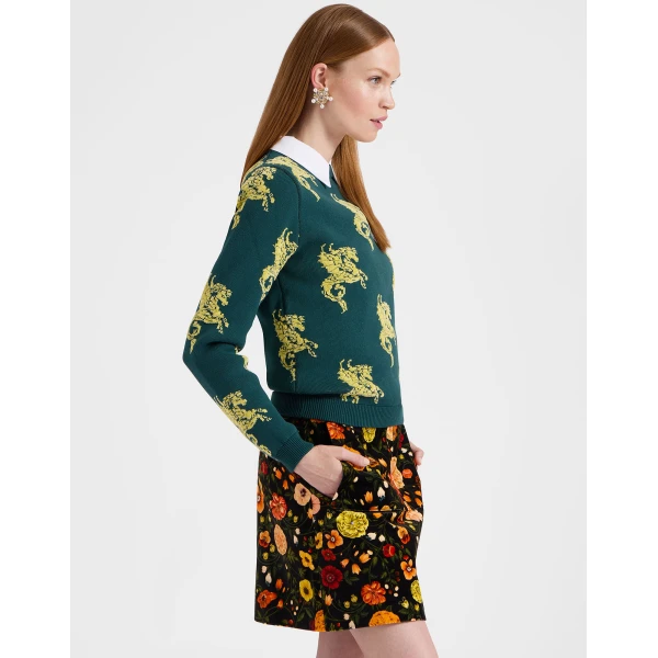 La DoubleJ Gryphos Sweater in Dark Green, view 5