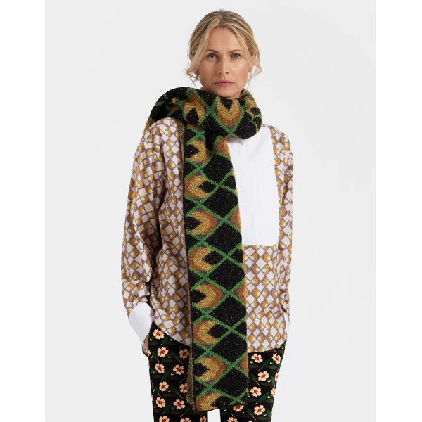 La DoubleJ Half-Light Scarf in Half-Light Black, view 3