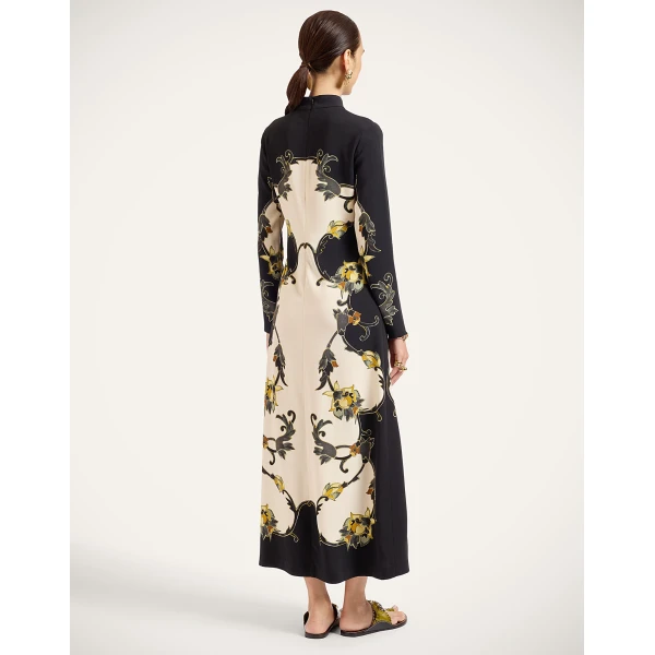 La DoubleJ Halle Dress in Buttercup Black at Coveti