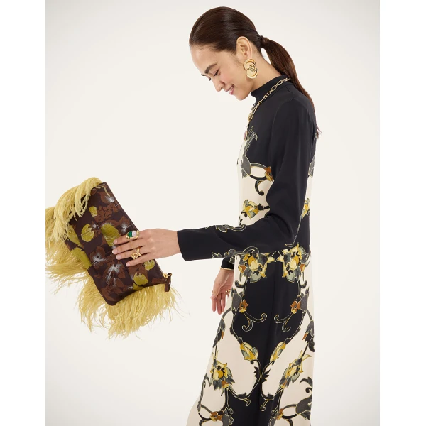 La DoubleJ Halle Dress in Buttercup Black at Coveti