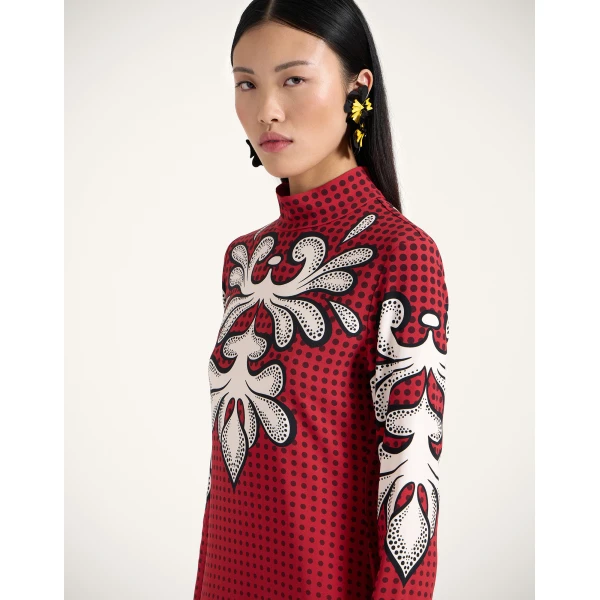 La DoubleJ Halle Dress in Herald Red, view 4