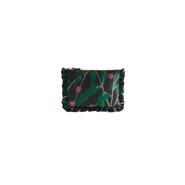 La DoubleJ Hand Pochette in Bamboo Black at Coveti