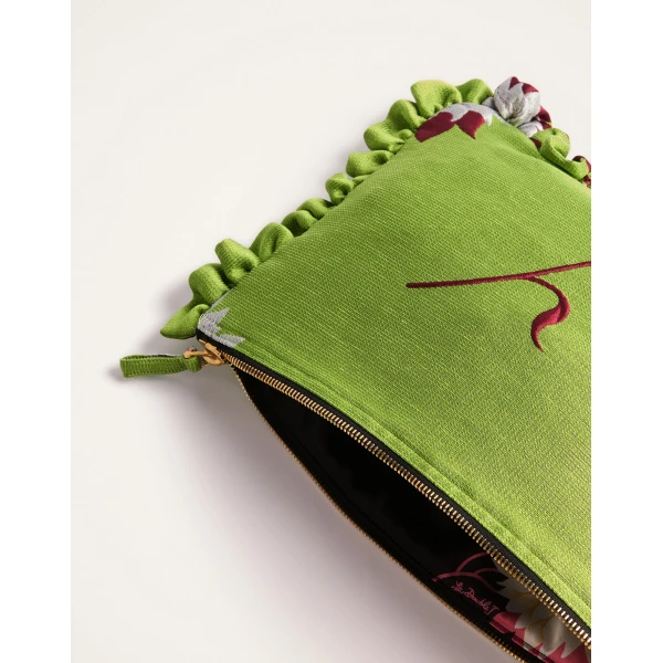 La DoubleJ Hand Pochette in Derby Lime, view 5